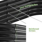 Land Guard Galvanized Metal Raised Garden Bed Kit, 8x4x1.5ft Large Planter Boxes Outdoor, Oval Gardening Box, Patio Garden Planter Box for Vegetables (Grey) - Image 6