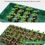 MIXC 10Pack Seed Starter Tray, 400Cell Mini Propagator Greenhouse Grow Kit - Image 3