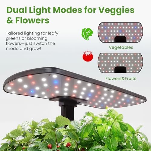 litokam 12-Pod Hydroponics Growing System Kit with LED Grow Light, 24W 3.5L Indoor Herb Garden Planter with Quiet Water Pump, 24H Timer 2 Grow Modes Hydroponics Garden for Home Kitchen Office Gifts - Image 3