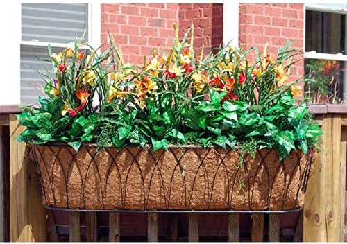 24 Inch Coconut Liners for Planters,Horse Trough Coco Liners for Window Box/Hanging Trough Planter - Image 5