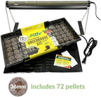 Ferry Morse Your Complete Indoor Seed Starting Kit Including Heat Mat, T5 Grow Light Fixture, and 72 Cell 36mm Pellet Seed Starter Greenhouse Kit - Image 2