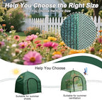 3 * 3FT Felt Garden Raised Bed with Plant Covers, No-Tool Growing Bed with Bug Insect Proof Mesh Plant Tents & Sun Shade, 3 Sizes Plant Protection System for Vegetables, Fruits & Flowers - Image 3