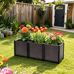 Large Planters for Outdoor Plants 20" Tall Planter Box, 47.2"L x 15.7"W - Image 2