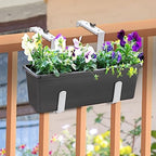 Adjustable Planter Box Bracket, Flower Box Holder Brackets for Deck Railing - Image 6