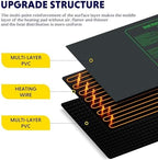iPower 2-Pack Seedling Heat Mat Upgraded Technology Waterproof Durable Germination Station Warm Hydroponic Pad for Indoor Home Gardening Seed Starter, 48" x 20", Black - Image 4