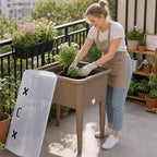 30 Inch Elevated Raised Garden Bed with Ventilated Greenhouse Lid - Image 3