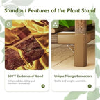 GENTINGBRO Plant Stand Indoor Outdoor 63" Tall Plant Shelf for Plants 12-Tier Large Plant Sheves for Living Room Heavy Duty Plant Rack Garden Balcony Patio Hanging Planter - Image 5
