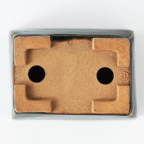 Wazakura Tokoname Series Small Handmade Rectangular Olive Green Glazed - Image 3