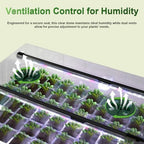 TONYFUL Seed Starter Tray with Grow Light, 120-Cell Seed Starter Kit with 4.07” Humidity Dome, Indoor Seedling Starter Tray, Seed Starting Tray for Plant Germination, Seeds Growing - Image 7