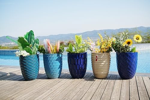 17" Ceramic Planter, 17 Inch, Milk White - Image 3