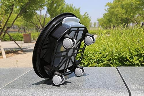 1 Pack 17.7" Black Plant Caddy with Easy Moving Caster Wheels and a Water Container Round Movable Planter Dolly Trolley Tray Pallet Outdoor Indoor Tree Flower Stand Planter - Image 3