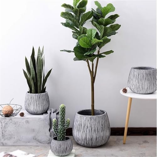macetas para plantas Fibreglass Flower Pot with Drainage Holes for Indoor and Outdoor Large Calibre for Garden House - Image 6
