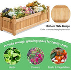 Yaheetech 43.5" Wooden Raised Garden Bed Rectangular Planter Box, 2pcs - Image 5