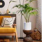 D'vine Dev 8.2 Inch Ceramic Planter Pot, White, 94-O-D-1 - Image 6