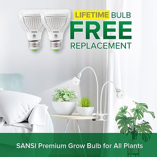 SANSI Grow Lights for Indoor Plants, 20W Clip-On Gooseneck LED Plant Lights - Image 2