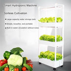 Hydroponics Garden,Indoor Vertical Farming Garden Planter, Smart Herb Garden with Timing Plug Automatic Watering for Home Indoor Gardening System(Without Light,1 Layer) - Image 3
