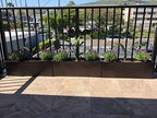 Belmont Rectangle Fiberglass Planter Box, Brown, L:24" x W:8" x H:8" - Image 3