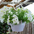 Plastics Hanging Basket Drip Pans (6-Pack) | Catcher-Clear, Round Hanging Plant Tray Saucer with Built-in 4 Pcs Hooks & Water Catcher for Indoor & Outdoor Hanging Basket Flower Pot - Image 4