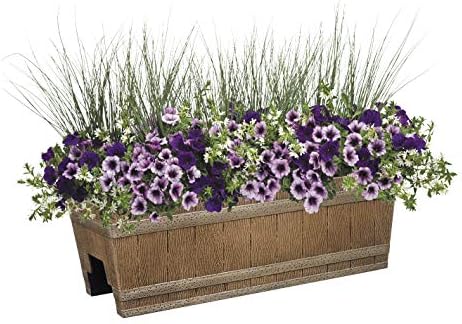 GROWSCAPE 1073D-265R Jameson planters, 24" - Deck Rail, Distressed Oak - Image 2