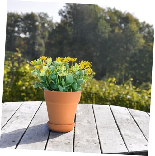 Red Clay Succulent Pots with Saucers 8x8cm Red Pottery Containers Set of 5 for Indoor and Outdoor Gardening, Breathable Terracotta Flower Planters with Drainage for Home and Garden - Image 4