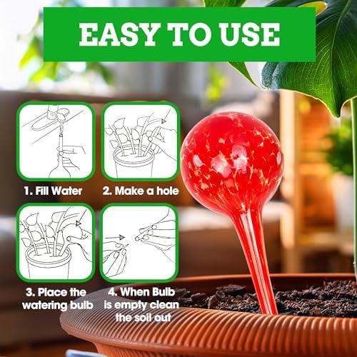 Besti Self-Watering Globes – 4-Pack Extra Large Watering Globes for Plants – Automatic Watering System for Potted Plants – Holds 380-400ml, Waters Plants Up to 2 Weeks (Set of 4 Extra Large) - Image 5