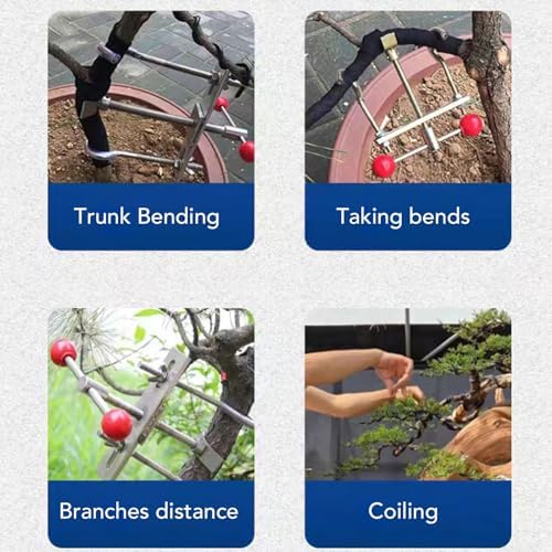 Luocute Tree Branch Bender, Stainless Steel Tree Trunk Adjuster Modulator Lopped Regulator for Bonsai Gardening Shaping - Image 3
