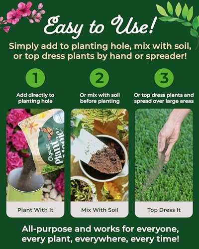 Organic Plant Magic - Truly Organic™ Slow Release Granular Fertilizer : Long-Lasting Plant Food Granules - Indoor & Outdoor Flowers, Vegetable Gardens, Fruit Trees, Shrubs, House Plants [One 4 lb Bag] - Image 6