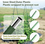 Plant Stakes 57 inch, Approx 5ft Steel Garden Stakes 25 Pack, Sturdy Plant Support for Climbing Plants, Tomatoes, Beans, Cucumbers, Peppers, Flowers, Strengthen and Stem Grow Better - Image 3