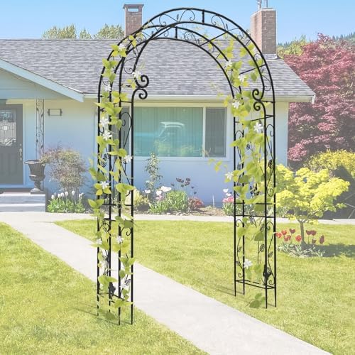 Sturdy Metal Garden Arch with Rust-Resistant Finish,Garden Abor-88 H*51" L - Image 7