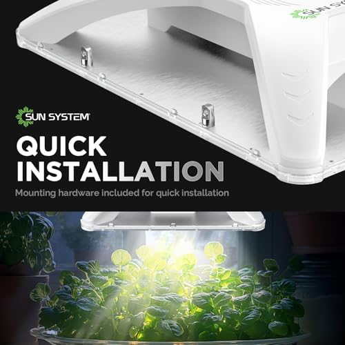 Sun System P1000 HelioGrow LED Grow Light for Indoor Plants - 100 Watt, High Efficiency Full Spectrum Dimmable Diodes, Daisy Chain up to 512 Units, 2 Year Warranty, Mounting Hardware Included - Image 5