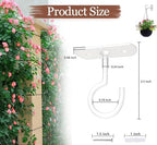 50Pack 2.5inche Ceiling Hooks Bulk for Hanging Plants White - Image 2