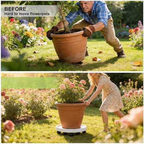 1 PCS 20 Inch Extra Large Plant Caddy with Wheels,Heavy Duty Wheeled Stand - Image 7