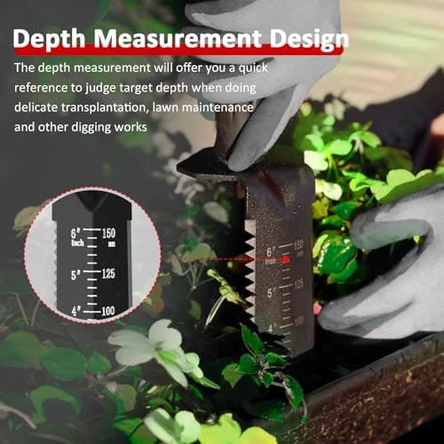 Metal Detecting Shovel for Digging, Heavy Duty Double Serrated Edge Digging Tool with Sheath, Metal Detector Accessories Garden Trowel Hand Shovel for Treasure Hunting Gardening Camping & Outdoor Use - Image 4