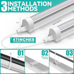 JESLED 4FT Grow Lights, 5000K Full Spectrum Sunlight White, V-Shaped Beam - Image 5