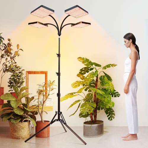 FECiDA High Output Tall Grow Lights for Indoor Plants with Stand and Timer - Image 2