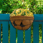 Palm Naki 14" Metal Wall Hanging Planter Basket with Coco Coir Liner - Set of 4 - Image 2