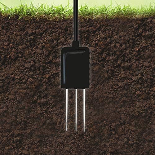 RS485 Soil Temperature and Moisture Sensor, Stainless Soil Probe for Greenhouse,Garden,Lawn,Farm,Soil Temperature Humidity Tester (USB Connector, for WS1-Pro only) - Image 3