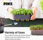 iPower 48” x 20.75” Seeding Heat Mat Upgraded Carbon Film Indoor Warm Hydroponic Plant Germination Starting Pad Durable Waterproof, 48" x 20.75", Black - Image 2