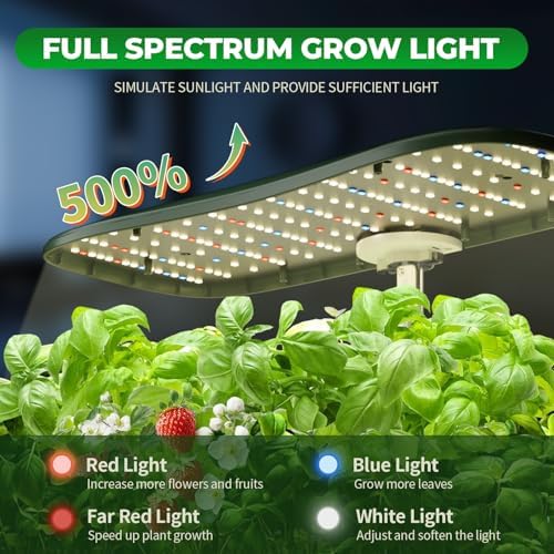 Hydroponic Garden System, 12-Pod Indoor Garden with 24W LED Grow Light - Image 6