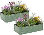 Aoodor 4 x 2 x 1 ft Raised Garden Bed, Set of 2 by Aoodor