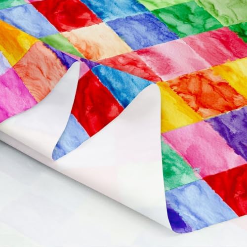 Check Upholstery Fabric for Chairs, Colorful Plaid Fabric By The Yard, - Image 6