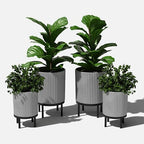 Veradek Demi Series Raised Duo Planters - Set of 2 Planters with Stands - Image 7