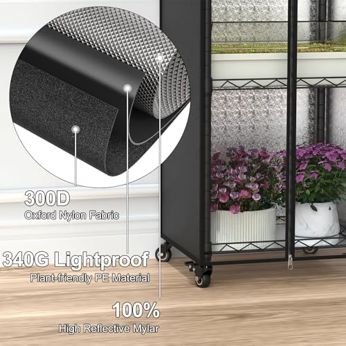 Small Greenhouse for Indoors, 5 Tier 15.7" L×11.8" W×62.3" H - Image 4