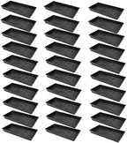 SUNPACK 10" x 20" Heavy Duty Mesh Plastic Seed Starting Tray, Black, 2.3" (Pack of 30) - Ensures Water Drainage and Aeration, Perfect for Greenhouses or Indoor Gardening by SUNPACK