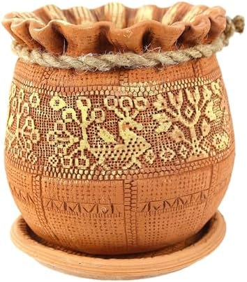 STP GOODS Ceramic Pot with Drainage Hole and Saucer, Plant Pots, Modern Decorative Planters for House Plants Indoor Flowers Plants, Cute Flower Pot - Gifts (Birds (1.7 L)) by STP-Goods