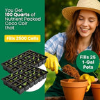 Gro-Med Organic Coco Coir Bricks (10 Pack) - Enriched Coco Coir for Plants - Image 3