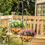 Kingbuy Metal Hanging Basket for Plant Planter with Coconut Fiber Liner Chain Wire Holder 12 Inch Flower Pot Indoor Outdoor Patio Lawn Garden Decor, Butterfly Pattern, 2 Pack - Image 4