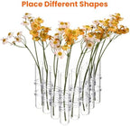 Veemoon Hydroponic Glass Tube Vase Set 8pcs 15cm Height 2.5cm Diameter Flower Arranging Container for Home Décor and Plant Propagation - Image 7