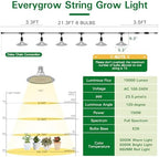 Outdoor Grow Lights with Timer, Full Spectrum Greenhouse Grow Lights with Timer, IP65 Waterproof String Grow Light Outdoor, UL Certified Daisy Chain LED Grow Light, 41FT - Image 5