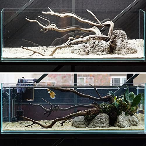 SubstrateSource Natural Aquarium Stones - Light Brown with Gray, Dimples & Craters, Decorative Aquascaping Rocks, Epiphytic Plants, Shrimp, Betta Fish Tank & Reptile Enclosure - Elephant Skin, 30 LB - Image 7